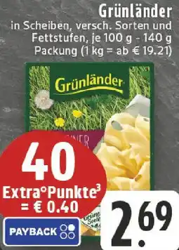 Edeka Grünländer Angebot