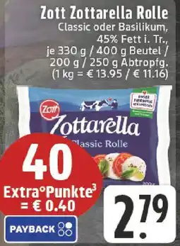 Edeka Zott Zottarella Rolle Angebot