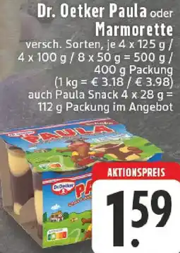Edeka Dr. Oetker Paula oder Marmorette Angebot