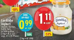 Edeka Landliebe Joghurt Angebot