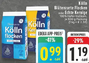 Edeka Kölln Blütenzarte Flocken oder Echte Kernige Angebot