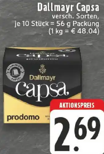 Edeka Dallmayr Capsa Angebot