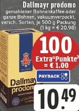 Edeka Dallmayr prodomo Angebot