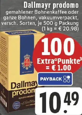 Edeka Dallmayr prodomo Angebot