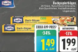 Edeka Toppits Backpapierbögen Angebot
