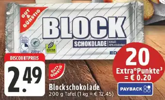 Edeka GUT & GÜNSTIG Blockschokolade Angebot