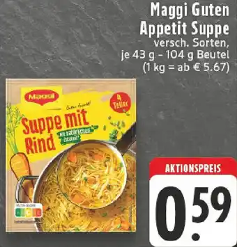 Edeka Maggi Guten Appetit Suppe Angebot