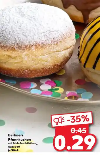 Kaufland Berliner/ Pfannkuchen Angebot
