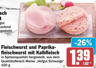 AEZ Fleischwurst und Paprikafleischwurst mit Kalbfleisch Angebot