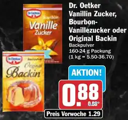 AEZ Dr. Oetker Vanillin Zucker, Bourbon Vanillezucker oder Original Backin Angebot