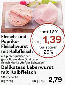 AEZ Fleisch- und Paprika Fleischwurst mit Kalbfleisch Angebot