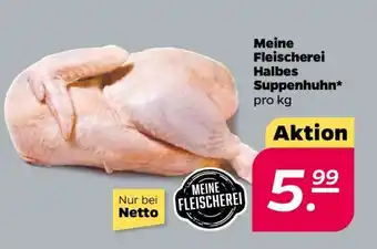 NETTO Meine Fleischerei Halbes Suppenhuhn Angebot