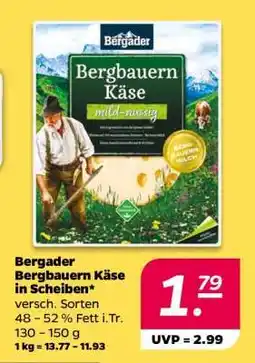 NETTO Bergader Bergbauern Käse in Scheiben Angebot
