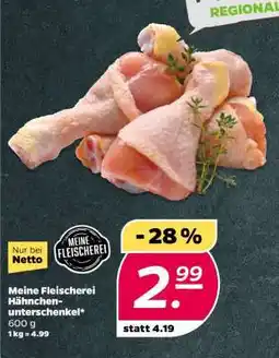 NETTO Meine Fleischerei Hähnchenunterschenkel Angebot