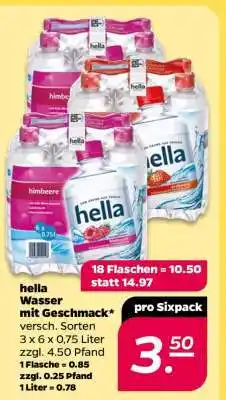 NETTO hella Wasser mit Geschmack Angebot