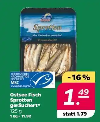 NETTO Ostsee Fisch Sprotten geräuchert Angebot