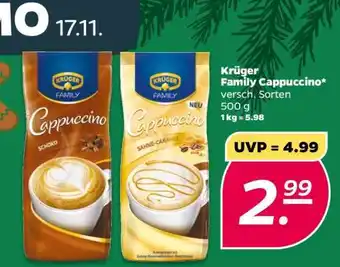 NETTO KRÜGER Family-Cappuccino Angebot