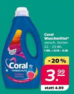 NETTO Coral Waschmittel Angebot