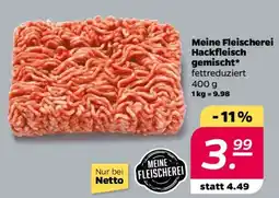 NETTO Meine Fleischerei Hackfleisch gemischt Angebot