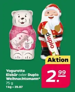 NETTO Yogurette Eisbär oder Duplo Weihnachtsmann Angebot