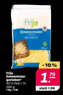 NETTO frija Emmentaler gerieben Angebot