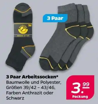 NETTO 3 Paar Arbeitssocken Angebot