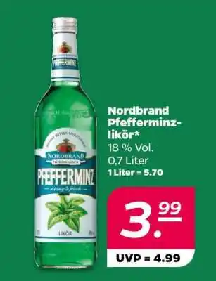 NETTO Nordbrand Pfefferminzlikör Angebot