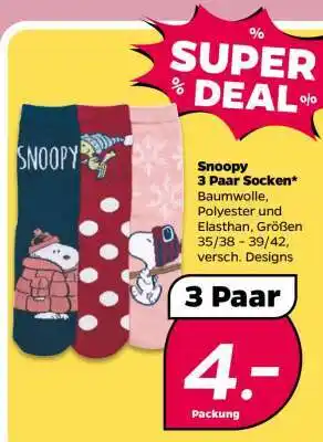 NETTO Snoopy 3 Paar Socken Angebot