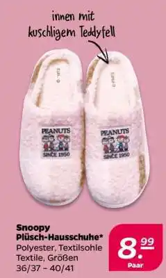 NETTO Snoopy Plüsch-Hausschuhe Angebot