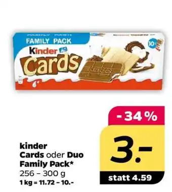 NETTO Kinder Cards oder Duo Family Pack Angebot