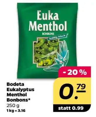 NETTO Bodeta Eukalyptus Menthol Bonbons Angebot