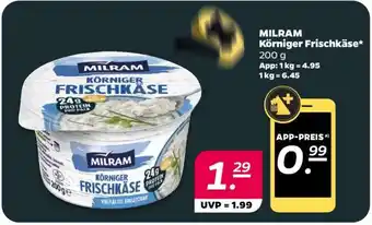 NETTO Milram Körniger Frischkäse Angebot