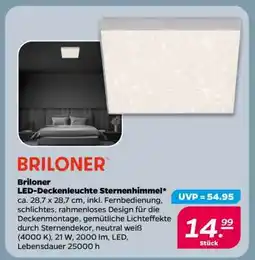 NETTO Briloner LED-Deckenleuchte Sternenhimmel Angebot