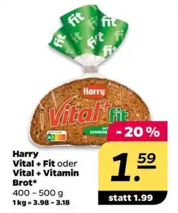 NETTO Harry Vital + Fit oder Vital + Vitamin Brot Angebot
