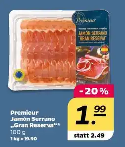 NETTO Premieur Jamón Serrano „Gran Reserva“ Angebot