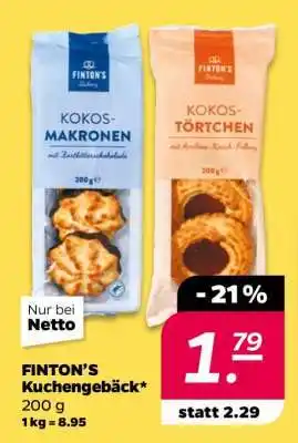 NETTO FINTON'S Kuchengebäck Angebot