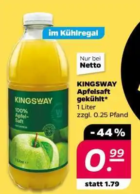 NETTO KINGSWAY Apfelsaft gekühlt Angebot