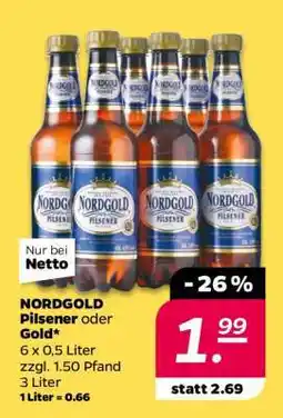 NETTO NORDGOLD Pilsener oder Gold Angebot