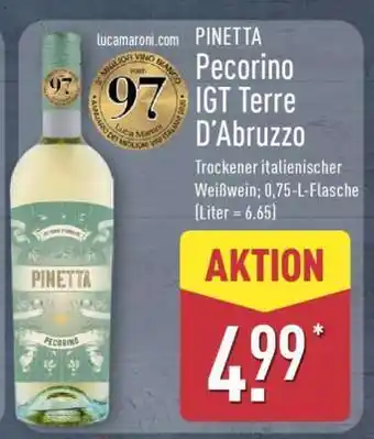 Aldi Nord PINETTA Pecorino IGT Terre D'Abruzzo Angebot