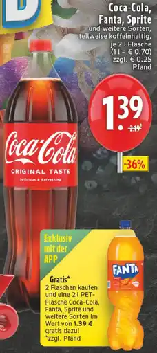 Edeka Coca-Cola, Fanta, Sprite Angebot