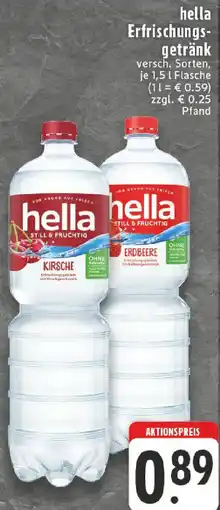 Edeka hella Erfrischungsgetränk Angebot