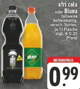 Edeka afri cola oder Bluna Angebot