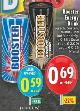 Edeka Booster Energy Drink Angebot