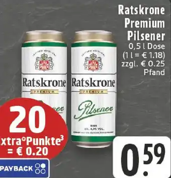 Edeka Ratskrone Premium Pilsener Angebot