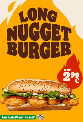 Burger King Long nugget burger Angebot