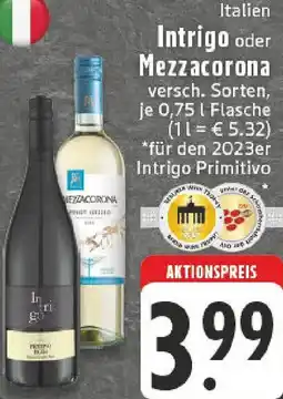 Edeka Intrigo oder Mezzacorona Angebot