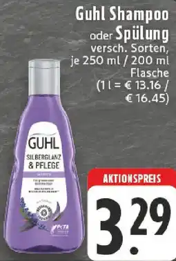 Edeka Guhl Shampoo oder Spülung Angebot