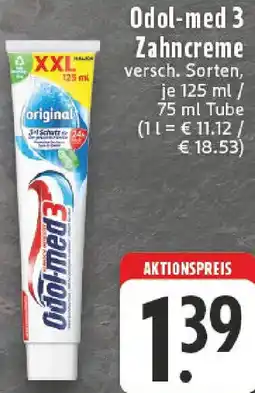 Edeka Odol-med 3 Zahncreme Angebot