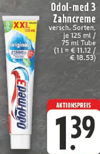 Edeka Odol-med 3 Zahncreme Angebot