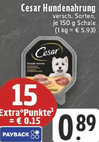 Edeka Cesar Hundenahrung Angebot